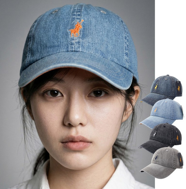 데님 청지 워싱 볼캡 야구모자 남자 여자 코디 캐주얼 캡모자/G-26931