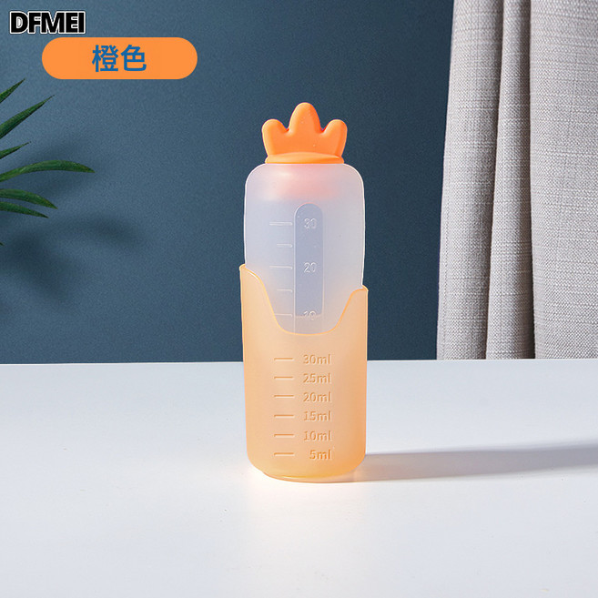 DFMEI 嬰兒餵藥器 輔助器 滴管 兒童吃藥防嗆, 1個, 如圖, 橙色彩盒裝