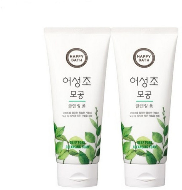 해피바스 어성초 모공 클렌징폼, 200g, 2개