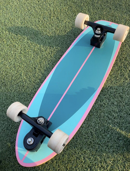 滑板陸地衝浪板 專業小魚板 cx4 免蹬滑板轉向橋 刷街初學者練習板, 如圖所示, 1個