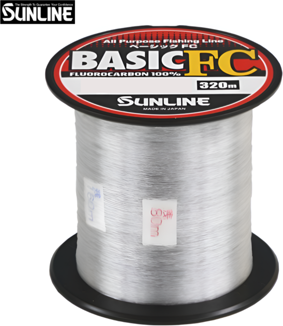 선라인 New 베이직 FC 320m 카본라인 쇼크리더 목줄 루어 원줄, 1개