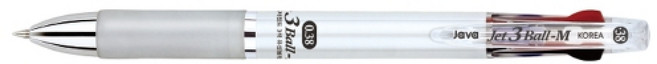 올드림 자바 제트3볼M 3색 0.38mm, 화이트