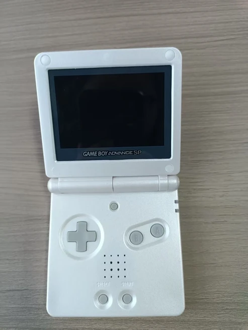 게임보이 어드밴스 SP AGS-001 리퍼비시 GBA 콘솔 (새로운 IPS 스크린 밝기 조절 포함), 01 China Mainland, 01 IPS LCD, 10 White