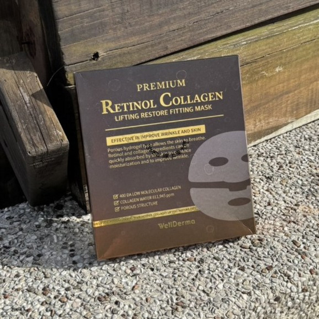 WellDerma 視黃醇膠原蛋白緊緻面膜, 1個, 視黃醇膠原蛋白緊緻面膜--現