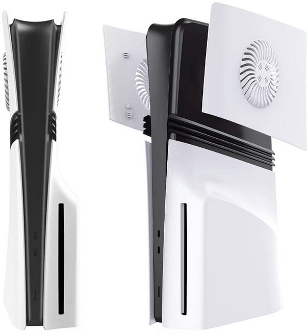 업마켓 PS5 프로 커버 쉘 케이스 통풍형 플레이트 상단 화이트, PS5프로 통풍형 쉘케이스 상단(화이트), 1개