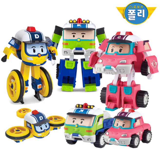 로보카폴리 변신로봇 4인치 드로니 샌디 키튼 3종 세트, 단품, 1개