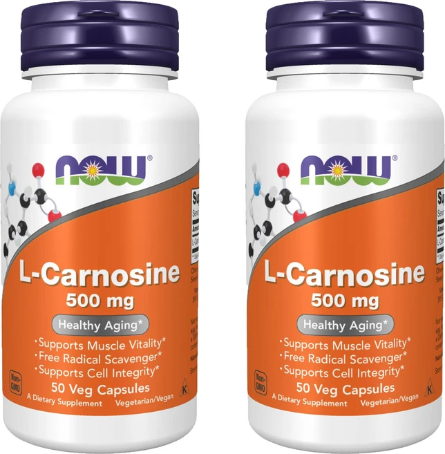 나우푸드 L-카르노신 500mg 베지 캡슐 비건, 50정, 2개 - 쿠팡