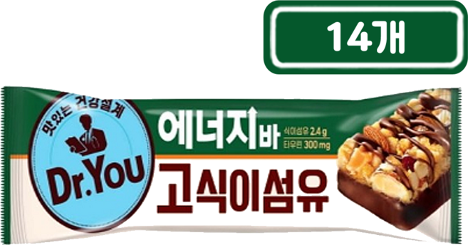 오리온)닥터유에너지바(고식이섬유)40g, 14개, 40g