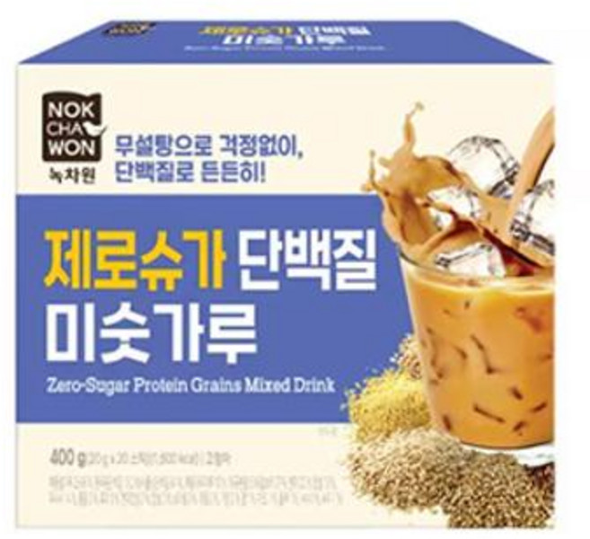 녹차원 제로슈가 단백질 미숫가루, 400g, 1개