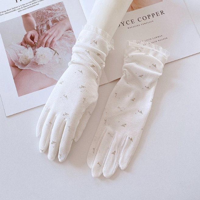 장갑 햇빛차단 미끄럼방지 터치 레이스 면장갑 운전장갑