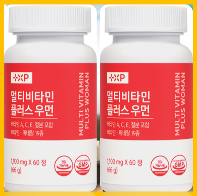 한정으로 챙기는 26가지 여성맞춤 멀티비타민 미네랄 아미노 산 포르테, 60정, 3세트