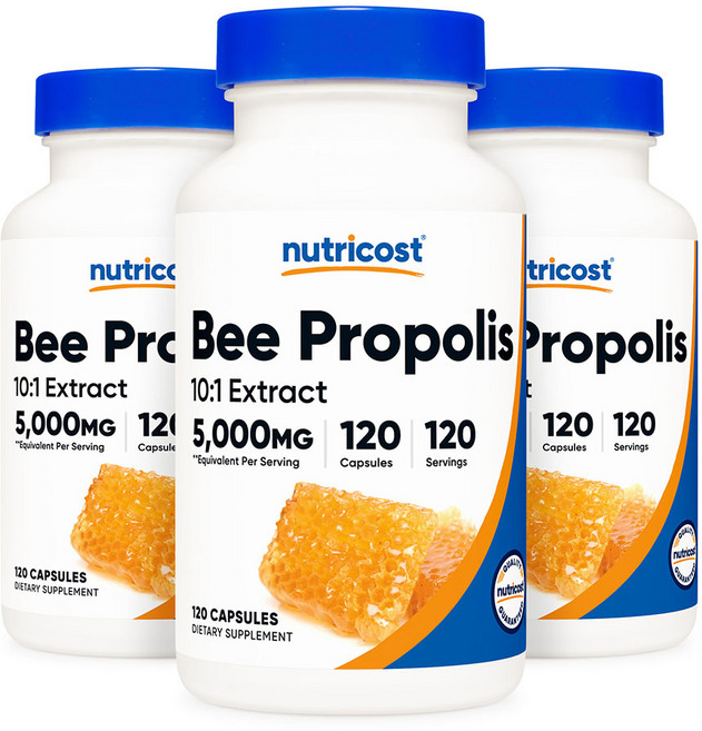 뉴트리코스트 비 프로폴리스 꿀벌 12주분, 120정, 3개