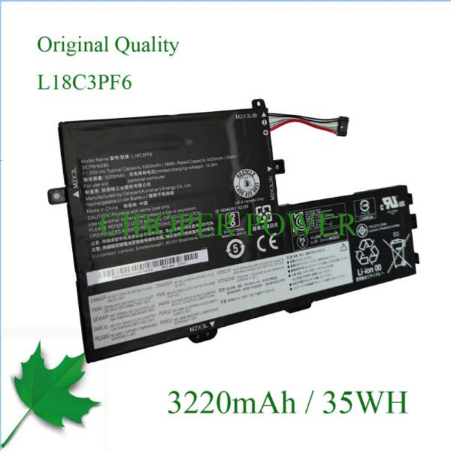 CP 노트북 배터리 IdeaPad S340-14IML S340-15API S340-15IWL 시리즈용 L18C3PF6 L18M3PF7 L18C3PF7 L18L3PF2 L18M3PF, 1개