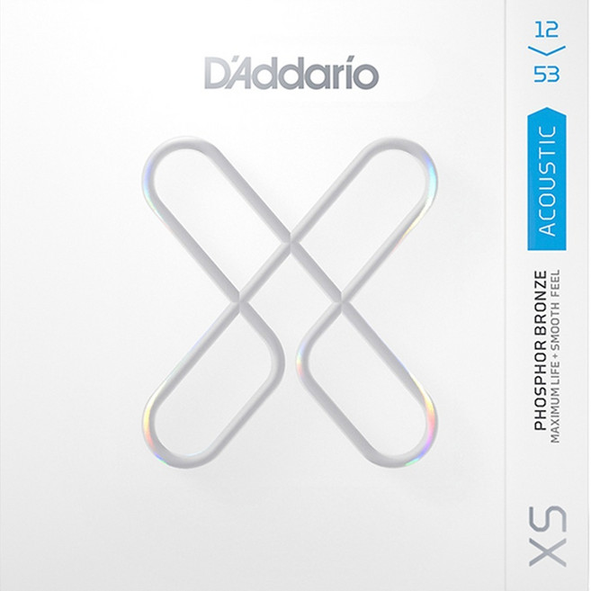 공식수입정품<br>Daddario - XS Phosphor Bronze Acoustic Light / 어쿠스틱 스트링 012-053 (XSAPB1253), *, *, *, 1개