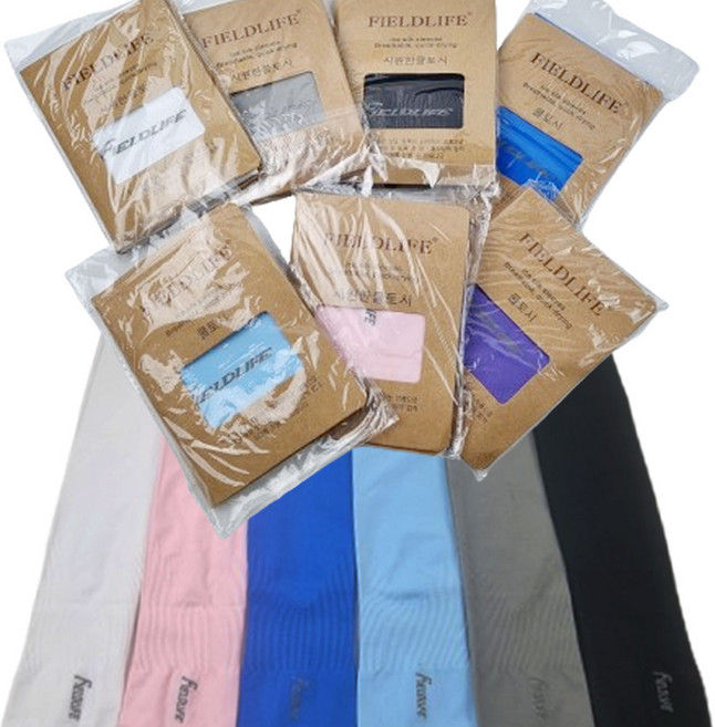 주닉스 필드라이프 팔토시 일반형 손목형 10켤레세트, 10개, 블랙