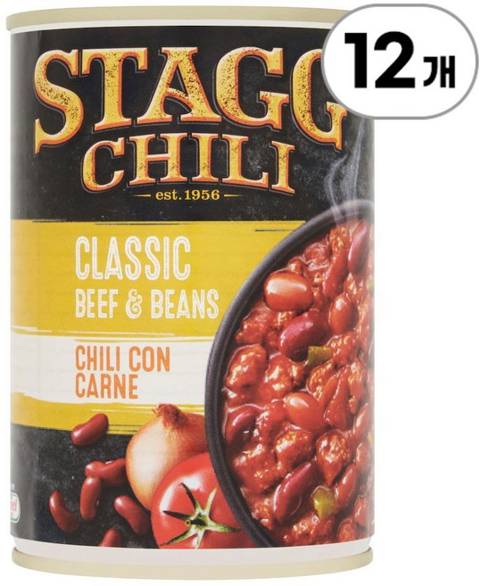스태그 클래식 칠리 콘 카르네 Stagg Classic Chilli Con Carne 400g, 12개