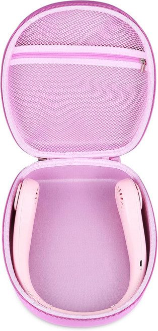 휴대용 넥팬 전용 보관 케이스 USB 충전식 넥선풍기 하드 파우치 보호 가방, Pink