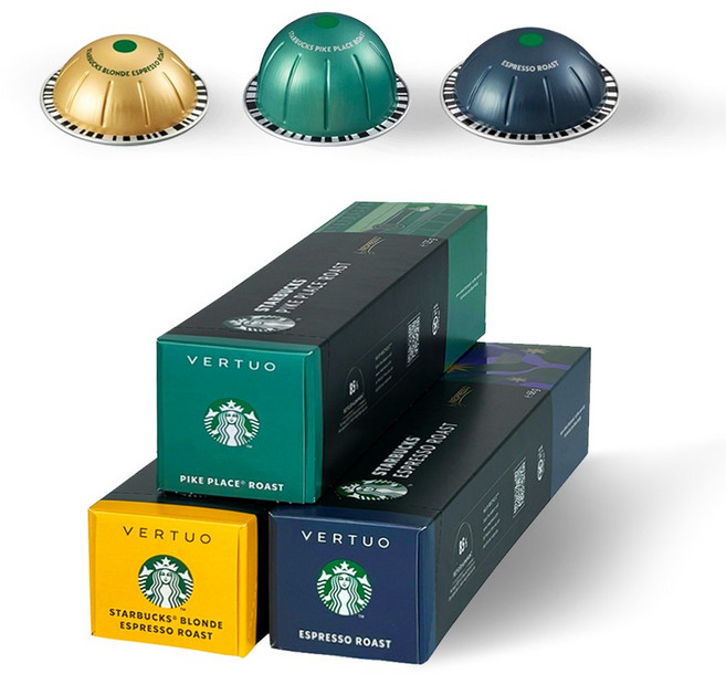 네스프레소 정품 캡슐 버츄오 스타벅스 시그니처 3종 세트, 40ml