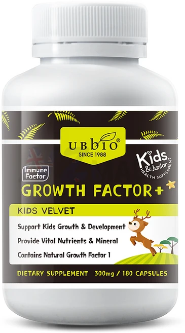 유비바이오 키즈녹용 성장인자 그로우팩터 180캡, 1개, 180정 - 쿠팡