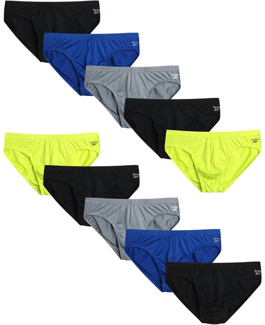 리복 남성 삼각팬티 10팩 울트라 소프트 스트레치 퍼포먼스 로우라이즈