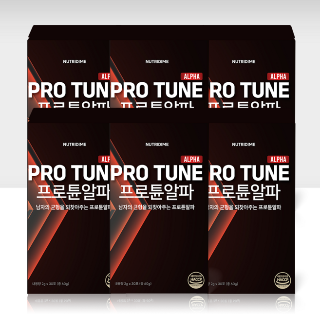 뉴트리다임 프로튠 알파, 6개, 60g