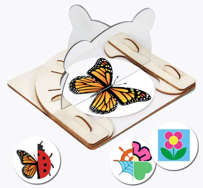 나무 대칭 반사거울 키트 ( 1인용 실험 )