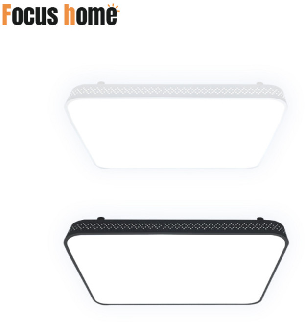 [포커스홈] LED 슬림 네오 방등 60W 화이트 블랙 주광색 6500K 삼성칩 플리커프리