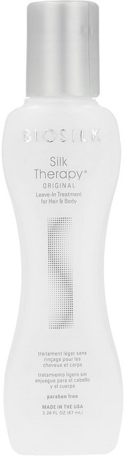 Biosilk Silk Therapy® 오리지널 리브-인 트리트먼트 모발 및 바디용 67ml(2.26fl oz), 67ml, 1개