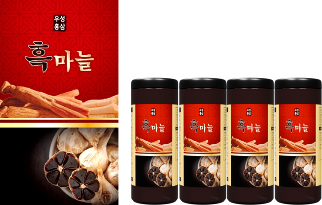 우성홍삼 흑마늘꿀조청절임 흑마늘 꿀 조청, 900g, 3개