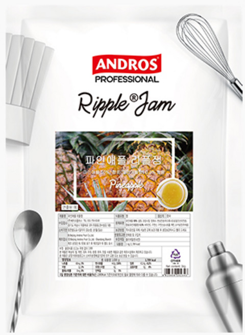 앤드로스 파인애플리플잼, 1개, 1kg