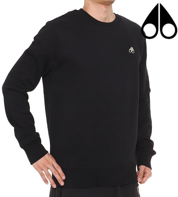 무스너클 맨투맨 라운드티셔츠 로빈슨스웨트 블랙