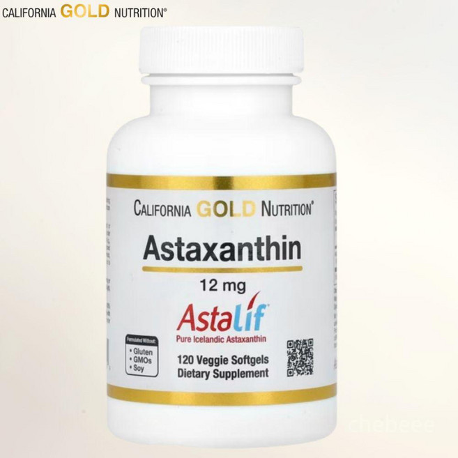 CGN 아스타잔틴 12mg 120캡슐 아이슬란드 해조류, 1개