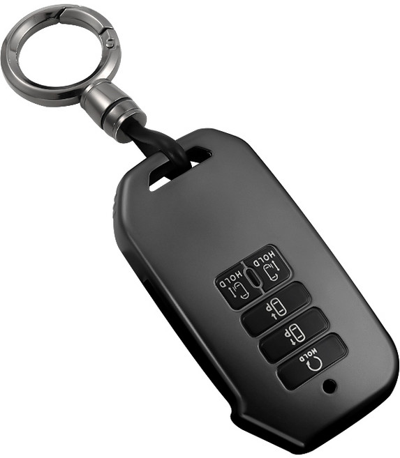 HAKO 메탈릭 TPU 차키케이스+키홀더 (카니발KA4 2021~2023), K-09, 메탈릭그레이