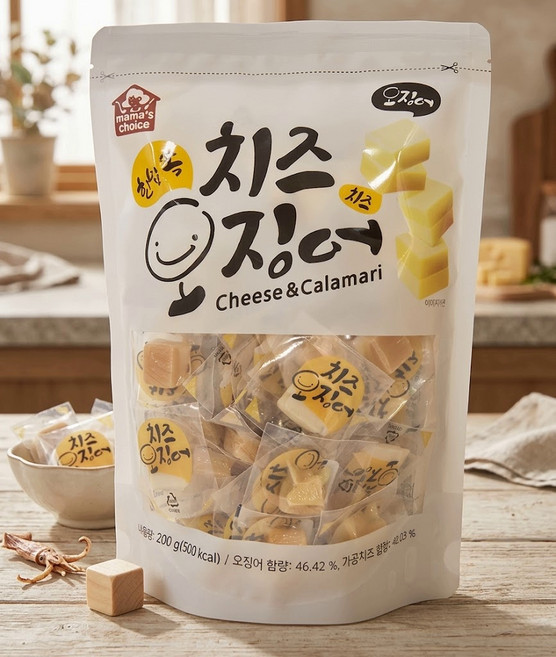 마마초이스 치즈오징어 200g 술안주 간식, 1개