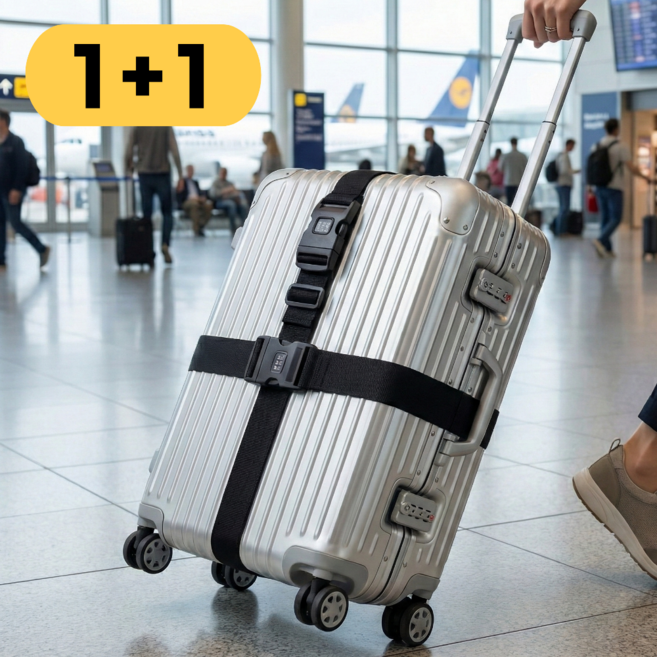 모스터 도난방지 스트랩 고정밴드 캐리어 벨트 2개 세트