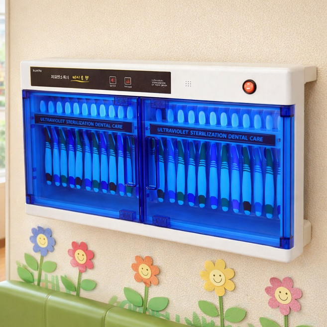 금호덴탈텍 자외선 칫솔살균기 어린이집 칫솔소독기 유치원 학교 회사 단체용, 5.8100(48인용)