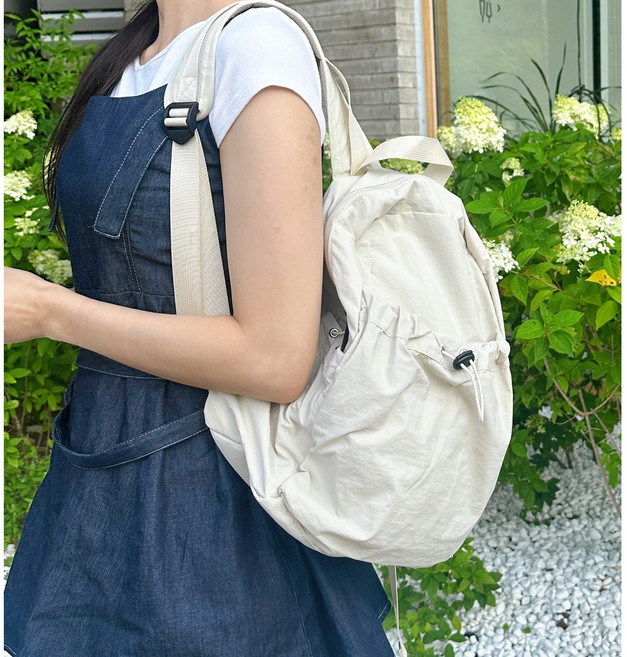 스트링 아노락 코마사 코튼 백팩