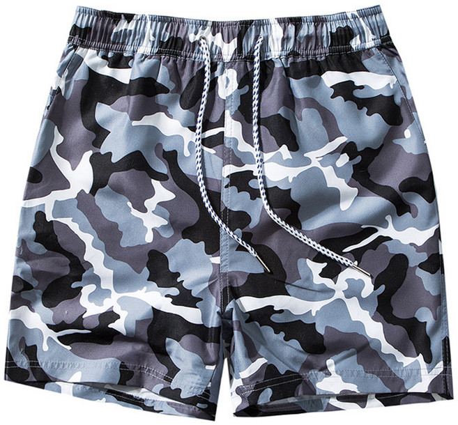 男沙灘褲 速乾可下水 寬鬆大碼四分短褲 海邊泡溫泉適用