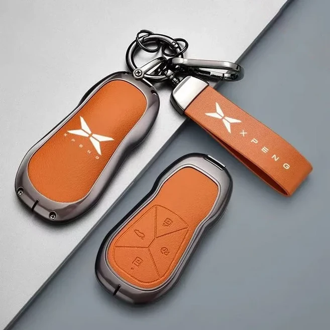 자동차 키 케이스 커버 체인 보호 쉘 핸드 스트랩 Xpeng G6 P5 인테리어 액세서리