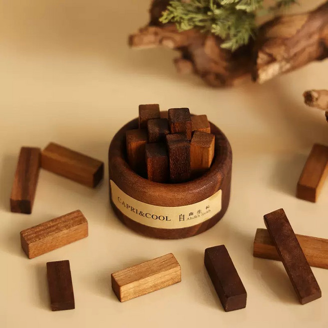 나무 향료 디퓨저 장식품 차량용 및 실내 다양한 장면에서 사용 가능한 디퓨저, 원목색