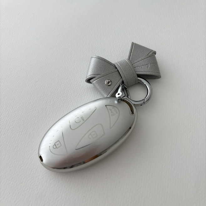 럽메이드 현대 차 키케이스 리본키링 세트, 5버튼, 1세트