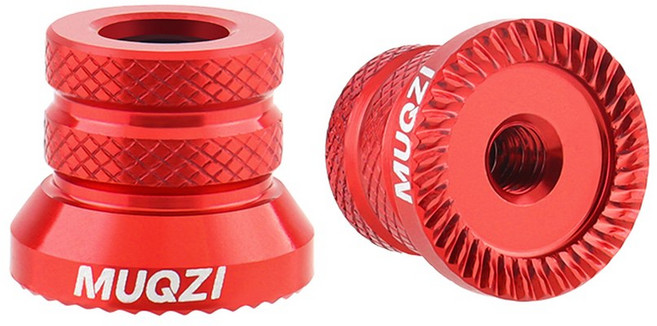 MUQZI 1 쌍 퀵 릴리스 레버 꼬치 나사 M5 허브 전면 후면 볼트 MTB 도로 고정 기어 자전거 바퀴 부품, Red, 1개