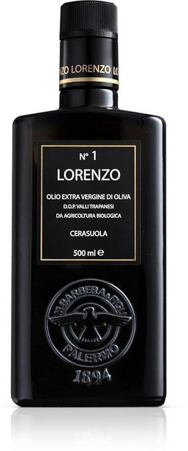 바르베라 로렌조 #1 유기농 엑스트라 버진 올리브 오일 PD Barbera Lorenzo N° 1 Organic Extra Virgin Olive Oil PDO Valli Trap, 1개, 1g
