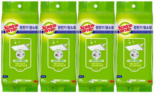 3M 스카치브라이트 정전기 청소포, 4개