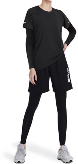 SUB22 여성 트레이닝복 헬스복 4종 세트