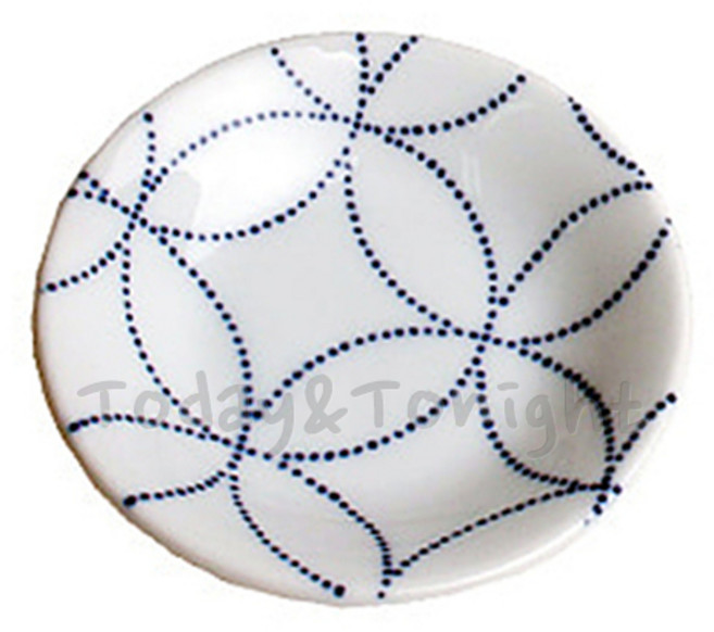 ATT 도자기 원형 화이트 소스기 간장종지 초장기 한정식 일식집 소스그릇 9CM, 도자기 화이트종지, 1개