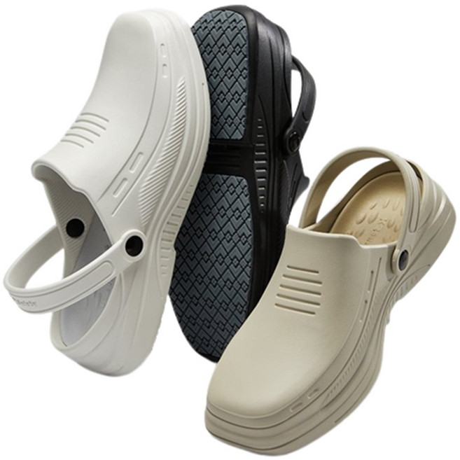 K2 데일리워크 미끄럼방지 슬리퍼 쿠션 방수 조리 주방화 다용도 신발