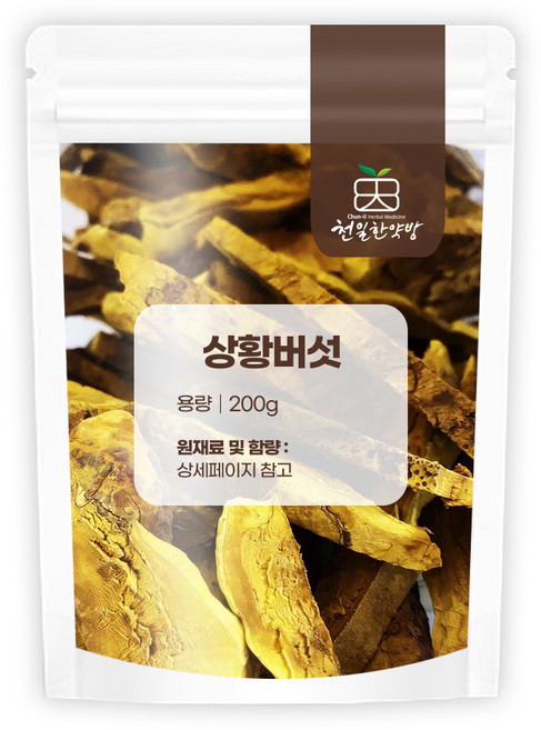 천일한약방 국산 상황버섯 슬라이스, 2개, 200g