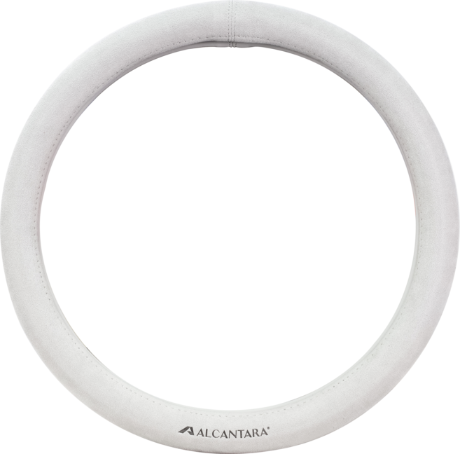 이지스 자동차 핸들커버 프리미엄 알칸타라+가죽 투톤, 그레이