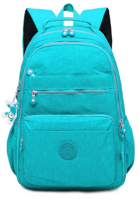 TEGAOTE 노트북 배낭 여성 여행 가방 다기능 방수 나일론 학교 청소년 소녀, 42x32x14.5cm T1604, lake blue